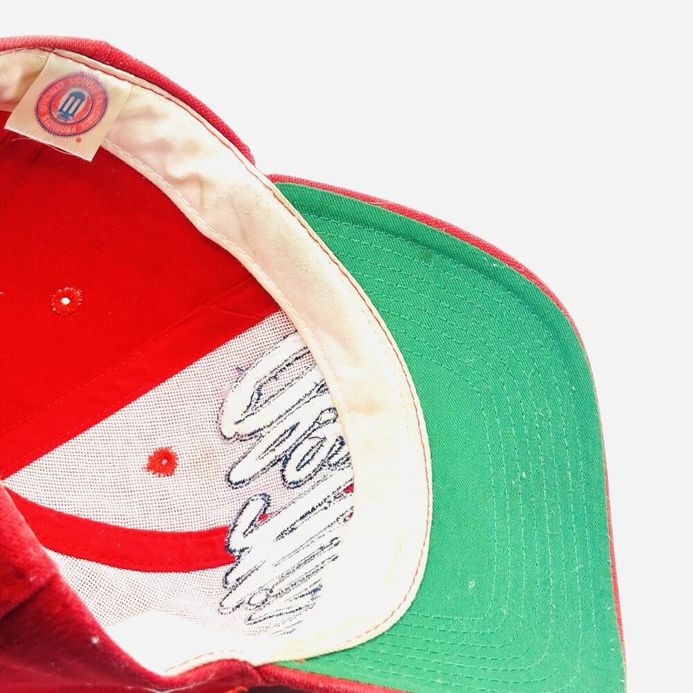 Vintage VTG Ole Miss Mississippi Rebels Russell The Game Cap Hat - Red/Blue - Picture 8 of 9